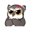 "Hoo Upset" Kiss-Cut Sticker - Image 3