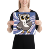 Hoo Purple Swirl Poster - Image 3