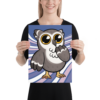 Hoo Purple Swirl Poster - Image 4