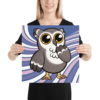 Hoo Purple Swirl Poster - Image 7