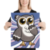 Hoo Purple Swirl Poster - Image 8