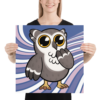 Hoo Purple Swirl Poster - Image 9